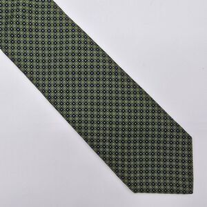Brooks Brothers Men's Embroidered Silk Tie Green 3.25x58